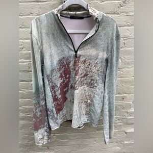 Extremely rare Louis Vuitton half-zip reflective pullover gorgeous piece